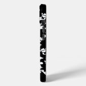 Black Bold Damask @ Emporiomoffa Case-Mate iPhone Hülle (Rückseite / Links)