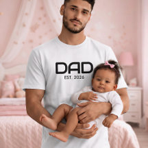 Black Bold Established Dad T-Shirt