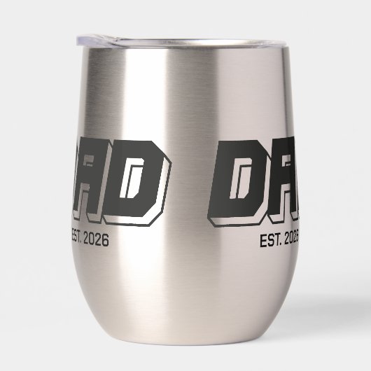 Black Bold Established New Dad Gift (Rechts)