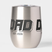 Black Bold Established New Dad Gift (Vorderseite)