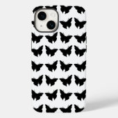 Black Bold Mod Butterflies Case-Mate iPhone Hülle (Rückseite)