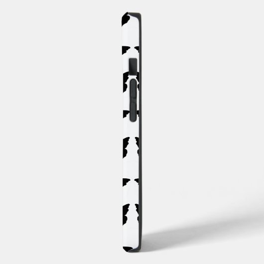 Black Bold Mod Butterflies Case-Mate iPhone Hülle (Rückseite / Links)