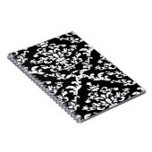 Black Bold Mod Damask Notizblock (Rechte Seite)