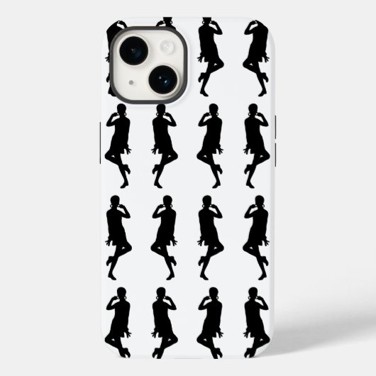 Black Bold Mod GoGo Girls Case-Mate iPhone Hülle (Rückseite)