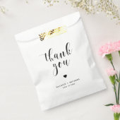 Black Bold Script Wedding Vielen Dank Geschenktütchen (Versiegelt)