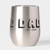 Black Bold Varsity Established Dad (Rückseite)