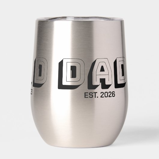 Black Bold Varsity Established Dad (Rückseite)