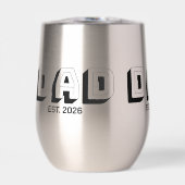 Black Bold Varsity Established Dad (Vorderseite)