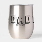 Black Bold Varsity Established Dad (Links)