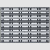 Black Bone Inlay Dots Border Decoupage Paper Seidenpapier (Vorderseite)