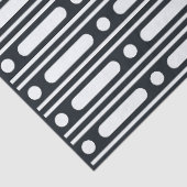 Black Bone Inlay Dots Border Decoupage Paper Seidenpapier (Detail)