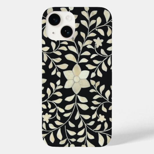 Black Bone Inlay Phone Case (Rückseite)