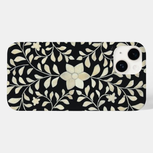 Black Bone Inlay Phone Case (Rückseite (Horizontal))