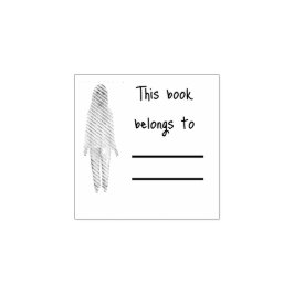 Black Book Lover Personal Library Book Briefmarke Gummistempel