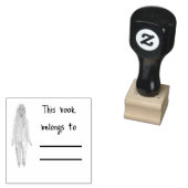 Black Book Lover Personal Library Book Briefmarke Gummistempel (Stempel)