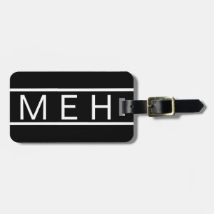 Black Book Mit Monogramm Travel Bag Tags Gepäckanhänger