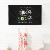 Black Boos & Booze Halloween Banner (Insitu)