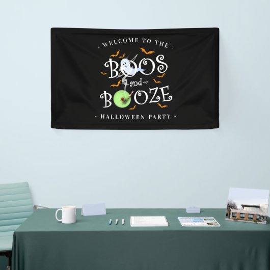 Black Boos & Booze Halloween Banner (Messeveranstaltung)