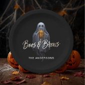 Black Boos & Brews Geister-Halloween Pappteller