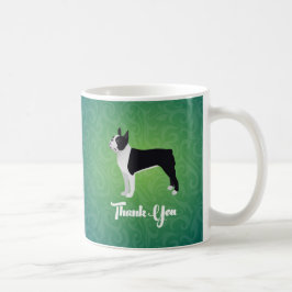 Black Boston Terrier Vielen Dank für Ihr Interesse Kaffeetasse