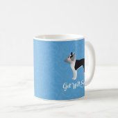 Black Boston Terrier wird bald wieder gut Funny Do Kaffeetasse (VorderseiteRechts)