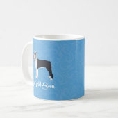 Black Boston Terrier wird bald wieder gut Funny Do Kaffeetasse (Vorderseite Links)