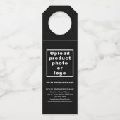 Black Bottle Hanger Tag Flaschenanhänger (Vorderseite)