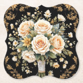 Black Bouquet Untersetzer (Vorderseite)