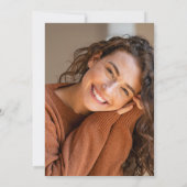 Black Bow 40th Birthday Einladung (Rückseite)