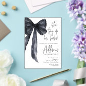 black bow 50th Birthday Party Invitation Acryleinladungen (In Situ (Hochzeit))
