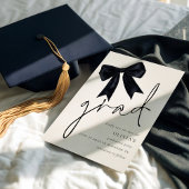 Black Bow Abschluss Grad Save the Date