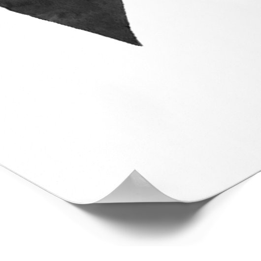 Black Bow Baby Dusche Begrüßungszeichen Poster (Ecke)