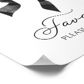 Black Bow Baby Duwer Favorit Schild (Ecke)