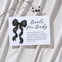 Black Bow Baby Showbücher für Baby Begleitkarte
