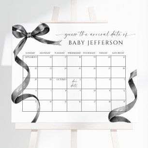 Black Bow Baby Showrate Terminkalender Poster
