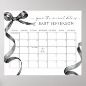 Black Bow Baby Showrate Terminkalender Poster (Vorne)