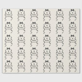 Black Bow Birthday Any Age Geschenkpapier (Flach)