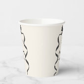 Black Bow Birthday Any Age  Pappbecher (Links)