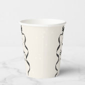 Black Bow Birthday Any Age  Pappbecher (Rechts)