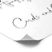 Black Bow Brautparty Cards und Geschenke Poster (Ecke)