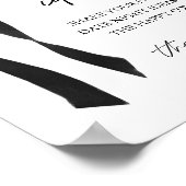 Black Bow Brautparty Date Night Ideas signieren Poster (Ecke)