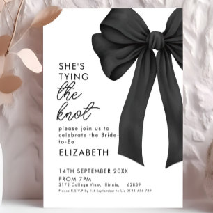 Black Bow Brautparty Einladung