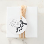 Black Bow Brautparty Geschenkanhänger (Beispiel)