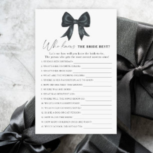 Black Bow Brautparty Wer die Braut am besten kennt