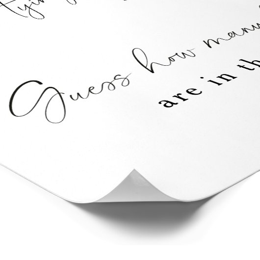 Black Bow Brautparty wie viele Bows Poster (Ecke)