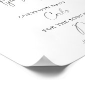 Black Bow Brautparty wie viele Korken Poster (Ecke)