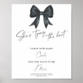 Black Bow Brautparty wie viele Korken Poster (Vorne)