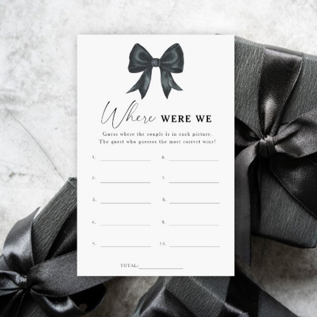 Black Bow Brautparty Wo waren wir? (Von Creator hochgeladen)