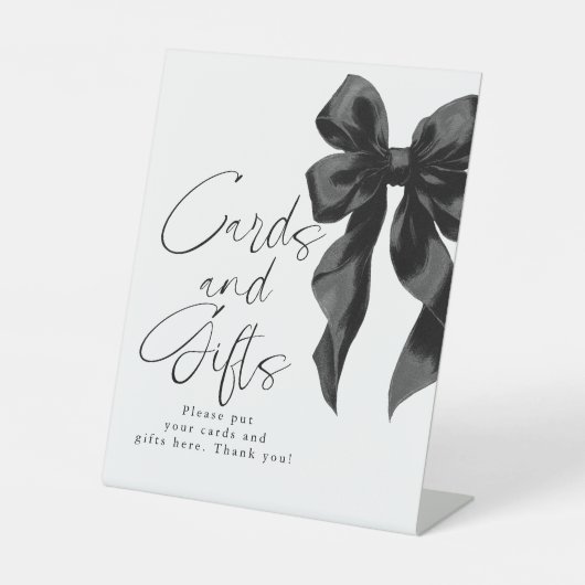 Black Bow Cards and Gifts Bridal Shower Sockelschild (Vorderseite)