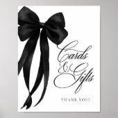 Black Bow Cards & Gifts Table Sign Poster (Vorne)